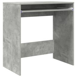 Berkfield Home Computer Desk Concrete grey Particle board Concrete Desk - thumbnail 2