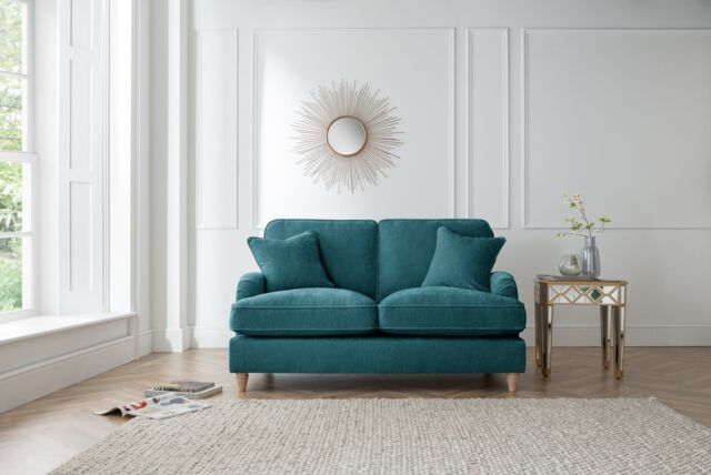 The Great Sofa Company Orla 2 Seater Sofa Manhattan Ice in Emerald - image 1
