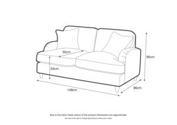 The Great Sofa Company Orla 2 Seater Sofa Manhattan Ice in Emerald - thumbnail 5