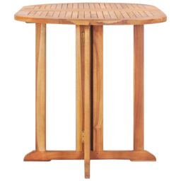 Berkfield Home Folding Butterfly Garden Table 120x70x75 cm Solid Teak Wood in Brown - Size: 120 x 70 x 75 cm - thumbnail 3
