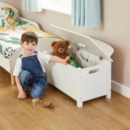 Liberty House Toys Classic White Toy Box - thumbnail 1
