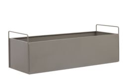 Orsina Iron Constructed Design Large Plant Box, Minimalist Garden Planter, Versatile Garden Box For Planting in Grey - thumbnail 2