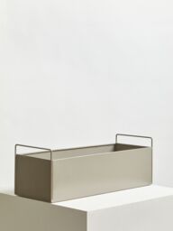 Orsina Iron Constructed Design Large Plant Box, Minimalist Garden Planter, Versatile Garden Box For Planting in Grey - thumbnail 4