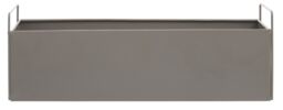 Orsina Iron Constructed Design Large Plant Box, Minimalist Garden Planter, Versatile Garden Box For Planting in Grey - thumbnail 1