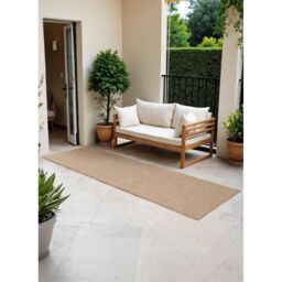THE RUGS Kona Reversible Rug - Indoor Outdoor Flat Woven Polypropylene Low Pile in Beige - Size: 200 cm x 290 cm - thumbnail 8
