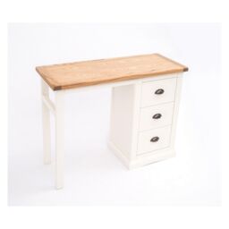 Cabinet Bits Cosenza 3 Drawer Desk - Dressing Table Brass Cup Handle in Off-White - thumbnail 3
