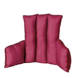 Coopers of Stortford Reversible Armchair Cushion, Teddy Fleece & Polyester in Red - thumbnail 2