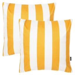 icon 2 Pack Cushion 43x43 Kyoto Fabric, Stripe, Yellow