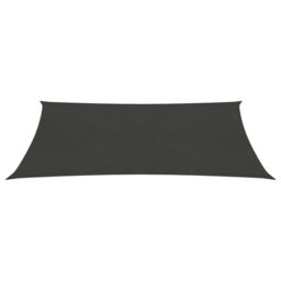 Berkfield Home Sunshade Sail 160 g/m ² Anthracite 2.5x4 m HDPE in Black - thumbnail 2