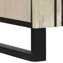 Berkfield Home Bathroom Cabinet with Drawer with Shelf with Storage with Door Brown, Black 38 x 33.5 x 160 cm in Brown - thumbnail 8