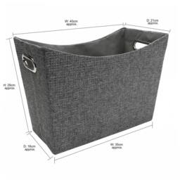 JVL Chroma Magazine Storage Holder in Dark Grey - thumbnail 8