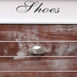 Berkfield Home Shoe Cabinet Brown 50x28x98 cm Paulownia Wood - Size: 50 x 28 x 98 cm - thumbnail 7