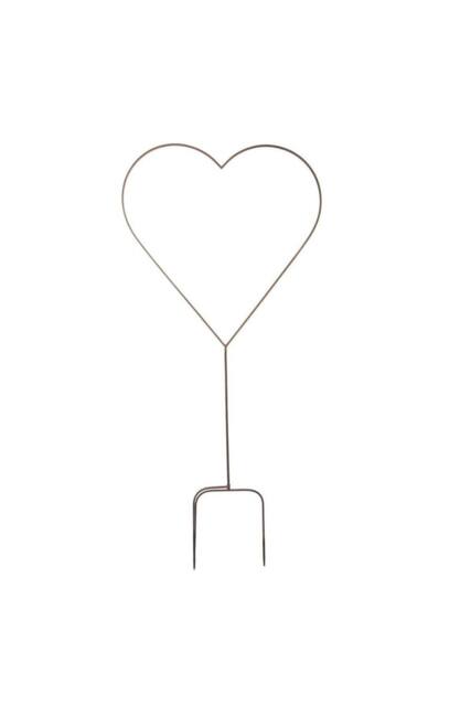 KDMD Medium Metal Heart Stake Gold Garden Sculptures & Statues - image 1