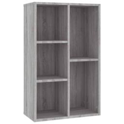 Berkfield Home Classic Book Cabinet/Sideboard Grey Sonoma 50x25x80 cm Engineered Wood - Size: 50 x 25 x 80 cm - thumbnail 3