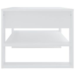 Berkfield Home Coffee Table White 102x55x45 cm Engineered Wood - Size: 102 x 55 x 45 cm - thumbnail 4