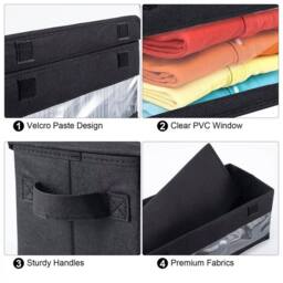 KORVIXA 2x DVD CD DISC Holder Plastic Storage in Black - thumbnail 4