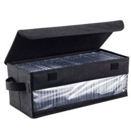 KORVIXA 2x DVD CD DISC Holder Plastic Storage in Black - thumbnail 3