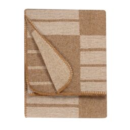 Yard Harlech Woven Reversible Throw in Tan - Size: 130 cm x 180 cm - thumbnail 2