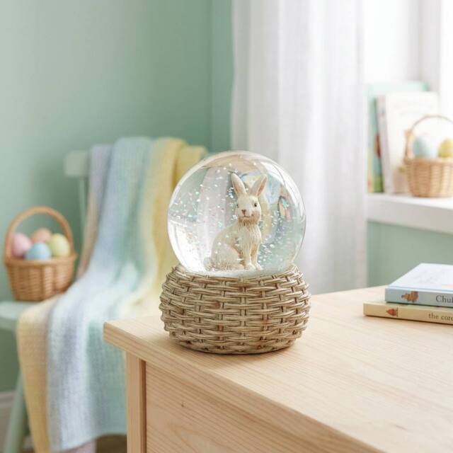 Garden Greatness Springtime Whimsical Bunny Waterball Display Ornament - Size: 1 Pack - image 1