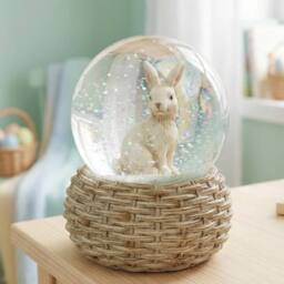 Garden Greatness Springtime Whimsical Bunny Waterball Display Ornament - Size: 1 Pack - thumbnail 2