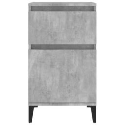 Berkfield Home Bedside Cabinet Concrete Grey 40x35x70 cm - Size: 40 x 35 x 70 cm - thumbnail 6