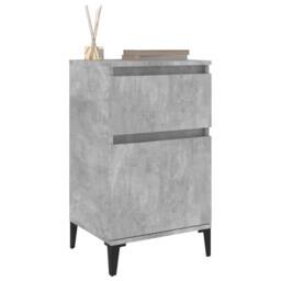 Berkfield Home Bedside Cabinet Concrete Grey 40x35x70 cm - Size: 40 x 35 x 70 cm - thumbnail 4