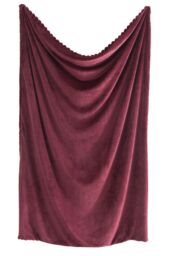 Appletree 'Morritz' Faux Fur Throw in Burgundy - Size: 130 cm x 180 cm - thumbnail 3