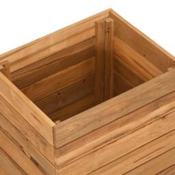 Berkfield Home Raised Bed 50x40x55 cm Solid Wood Teak & Steel in Brown - Size: 50 x 40 x 55 cm - thumbnail 5