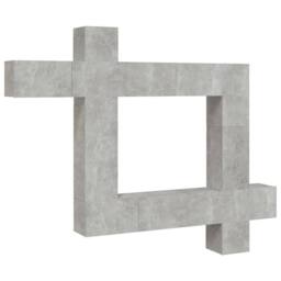 Berkfield Home 9 Piece TV Cabinet Set Concrete Grey Engineered Wood - thumbnail 1
