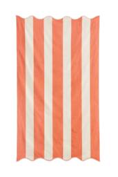 Allure Bath Fashions Large Scalloped Striped Beach Towel - 100% Cotton in Burnt Orange