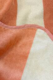 Allure Bath Fashions Large Scalloped Striped Beach Towel - 100% Cotton in Burnt Orange - thumbnail 3