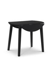 Julian Bowen Coast Round 2-4 Seater Drop Leaf Dining Table in Black - thumbnail 4