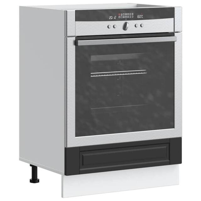 Berkfield Home Oven Cabinet¬†Porto Black Engineered Wood - image 1