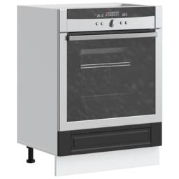 Berkfield Home Oven Cabinet¬†Porto Black Engineered Wood - thumbnail 1