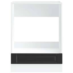 Berkfield Home Oven Cabinet¬†Porto Black Engineered Wood - thumbnail 4