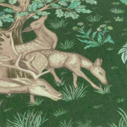 Morris & Co The Brook Printed Outdoor Cushion in Green - Size: 55 cm x 55 cm - thumbnail 4