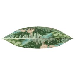 Morris & Co The Brook Printed Outdoor Cushion in Green - Size: 55 cm x 55 cm - thumbnail 3