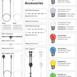 Xmas Haus E27 ES Screw Festoon Black Rubber IP65 10m 20 Lamp - thumbnail 4