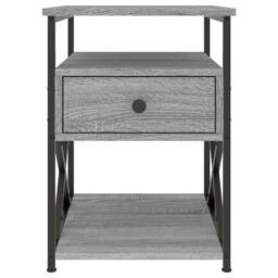 Berkfield Home Bedside Cabinets 2 pcs Grey Sonoma 40x42x55 cm Engineered Wood - Size: 40 x 42 x 55 cm - thumbnail 6