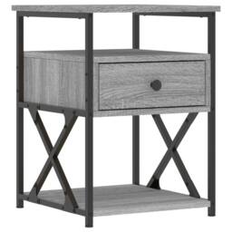 Berkfield Home Bedside Cabinets 2 pcs Grey Sonoma 40x42x55 cm Engineered Wood - Size: 40 x 42 x 55 cm - thumbnail 5