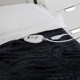 Snug City Electric Heated Over Blanket Throw 6 Heat Settings Machine Washable Soft Touch in Tan - Size: 130 cm x 180 cm - thumbnail 4