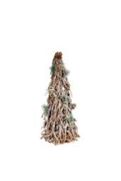KDMD 84cm Wooden Frosted Decorative Christmas Twig Tree with Lights in Brown - thumbnail 3