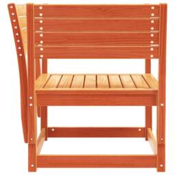 Berkfield Home Beautiful Garden Chair Wax Brown Solid Wood Pine - thumbnail 5