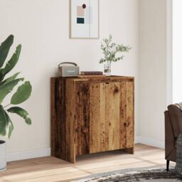Berkfield Home Sideboard Old Wood 70x41x75 cm Engineered Wood in Brown - Size: 70 x 41 x 75 cm - thumbnail 3