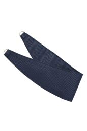Homescapes Herringbone Curtain Tie Back Pair in Navy - thumbnail 2