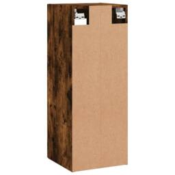 Berkfield Home Wall Mounted Cabinet Smoked Oak 34.5x34x90 cm in Brown - thumbnail 9