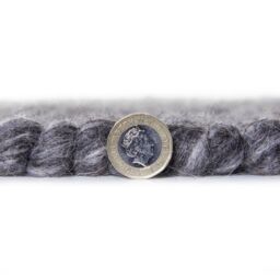 The Rug Shop UK Charcoal Handmade Wool Modern Plain Easy To Clean Charcoal Area Rug - Size: 200 cm x 290 cm - thumbnail 4