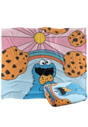Sesame Street Cookie Monster Sunrise Silky Touch Super Soft Throw Blanket 152 X 127 cm in White - thumbnail 2