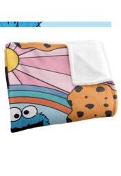 Sesame Street Cookie Monster Sunrise Silky Touch Super Soft Throw Blanket 152 X 127 cm in White - thumbnail 3