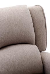 More4Homes Charlotte Modern Fabric Pushback Recliner Sofa Accent Chair in Cream - thumbnail 5